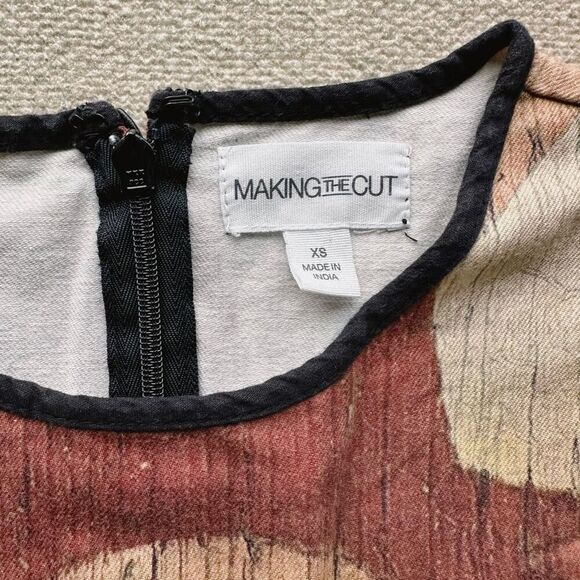 Making the Cut Carnival Painting Cap Sleeves A Line Dress Size XS - Picture 4 of 8